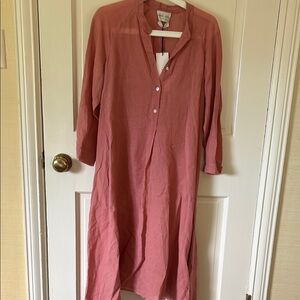 Elegant Pink Midi Dress